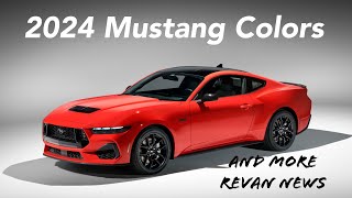 Exclusive 2024 Mustang Colors Revealed Whats your Favorite Ford Mustang coloroption combo [upl. by Rma]