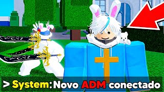 VIREI ADM DO BLOX FRUITS POR 1 HORA OVERPOWER [upl. by Choong]