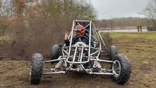 Homemade CBR1000 CrosskartBuggy first test drive [upl. by Acirdna]