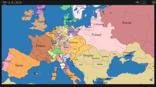 History of Europes Borders Time Lapse Extended [upl. by Varden]