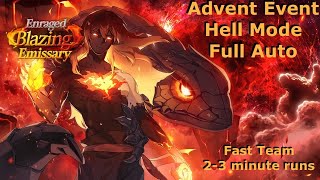 Epic Seven  FAST HELL MODE 23 min runs Advent Side Story Enraged Blazing Emissary Dazzled Magnar [upl. by Ahsieki]