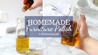 Homemade Furniture Polish Recipe  Natural Cleaning [upl. by Llewol808]