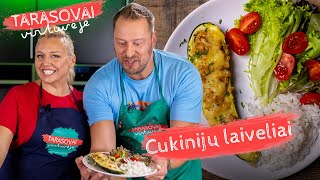 Tarasovai virtuvėje Iškepi ir skanu lengvas cukinijų laivelių receptas 🥒💪 [upl. by Ibmat66]