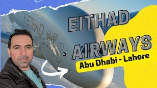 Etihad Airways Abu Dhabi  Lahore  In Flight Travel Experience [upl. by Atnek]