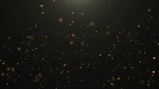 Gold Colored Particles on black Background 4K [upl. by Derril]