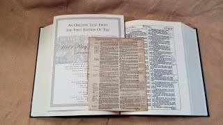 1611 King James Bible Regular Facsimile Edition [upl. by Hgielsel]