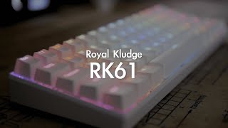 Royal Kludge RK61 Mechanical Keyboard Unboxing  Typing Sounds  Review Brown Switches [upl. by Airamahs169]