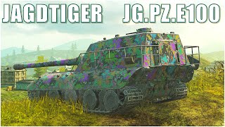 JgPzE100 amp Jagdtiger ● WoT Blitz [upl. by Wistrup]