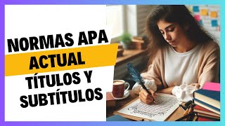 Como poner TÍTULOS y SUBTÍTULOS de forma automática en WORD NORMAS APA 7MA EDICIÓN [upl. by Losiram199]