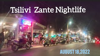 Tsilivi Zakynthos August 182022 Beautiful Night Drive  in 4K  Living in Zante [upl. by Solhcin]