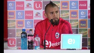 Arturo Vidal se emociona en conferencia tras polémica en Monticello [upl. by Cogn]