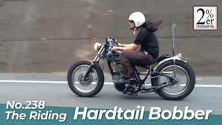 SR400ハンドチェンジキット ハードテールボバー【走行】2er SR500 bobber japan №238 [upl. by Neirad]