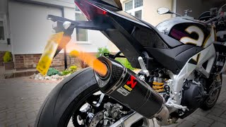 Aprilia Tuono V4 Factory  Akrapovic Exhaust Sound [upl. by Metts576]