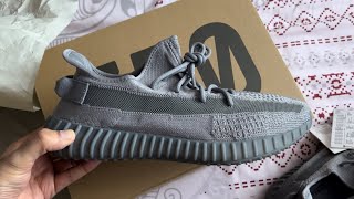 Yeezy Boost 350 V2 Steel Grey Unboxing [upl. by Enyawud]