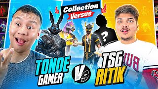 TSG Ritik Vs Tonde Gamer Best Collection Battle 😱 Free Fire Max [upl. by Yblok]