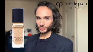 NEW  Cle de Peau Beauté Radiant Fluid Foundation Natural Review Swatches Demo  ThesPNation [upl. by Lyrradal]