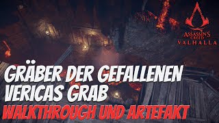 Assassins Creed Valhalla Tutorial Vericas Grab Position Walkthrough Artefakt Gefallenen Grab 4 [upl. by Loesceke193]