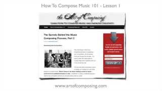 How to Compose Music  Lesson 1  How to Write a Melody [upl. by Ardnazxela]