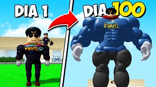 em 1 DIA GANHEI 90 KG DE PURO MÚSCULO  Roblox Muscle Simulator [upl. by Dicks]