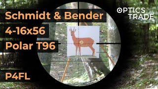 Schmidt amp Bender 416x56 Polar T96 Reticle P4FL  Optics Trade Reticle Subtensions [upl. by Charters606]