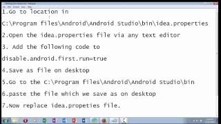 How to solve start up error on Android Studio javalangNullPointerException internal error [upl. by Jeffy105]