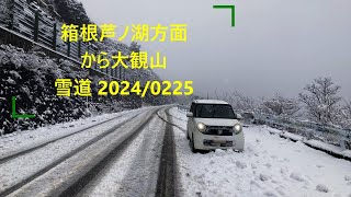 箱根芦ノ湖から大観山 【地図上椿ライン】雪20242025 [upl. by Ensoll647]