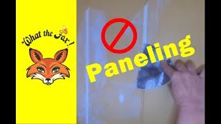 How to make wood paneling look like drywallsheetrock  How to paint wood paneling [upl. by Annoyi]