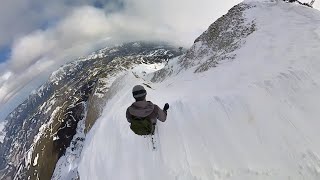 Tackling The Big Couloir During Low Light Conditions  Big Sky 2024 [upl. by Cappello66]