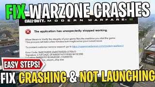 How to Fix Warzone 3 Crashing amp Not Launching  Easy Solution For Freezing amp Not Loading  Guide [upl. by Anirac650]