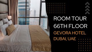 Gevora Hotel the TALLEST hotel in the world  ROOM TOUR 66th floor  Dubai UAE gevorahotel gevora [upl. by Yarehs]