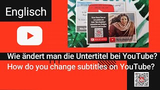 YouTube Untertitel subtitles  automatisch übersetzen automatically translate Englisch English [upl. by Haseefan103]