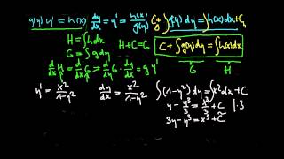 Separierbare Differentialgleichungen [upl. by Ycrep]