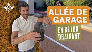 On crée une allée de garage en béton drainant 🚗 [upl. by Chamkis18]