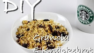 HOW TO MAKE Crispbread amp Granola  DIY Knäckebrot amp Granola [upl. by Nealson673]