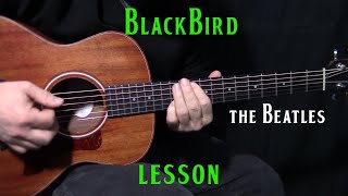 how to play Blackbird by The BeatlesPaul McCartney  acoustic guitar lesson [upl. by Notlek]