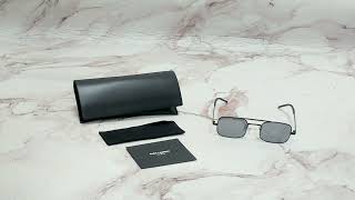 Saint Laurent Sunglasses Model NewWave SL331 Color005 BlackSilver Mirror Lenses [upl. by Oicinoid]