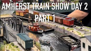 Amherst Train Show 2024 Day 2 Part 1  Layouts amp Displays  Lorne from OVR [upl. by Arada58]