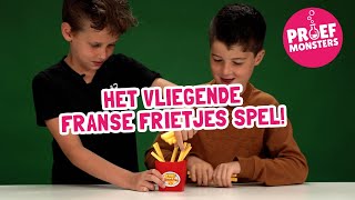 Proefmonsters spelen het vliegende Franse frietjes spel [upl. by Oelc936]