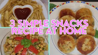 10 mint snacks recipe at home  quick snacks to make at home  quick amp easy snacks  3 snacks [upl. by Ellednahc55]