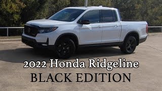 2022 Honda Ridgeline Black Edition  Is This The BEST MidSize Truck [upl. by Melc55]