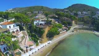 Drone footage of Spain Javea Denia amp Moraira With Chakra healing music 384 Hz Throat Chakra [upl. by Ellita]