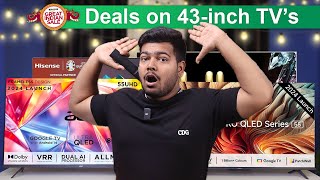 Creazy 🔥 Deals on 43inch amp 55inch 4K Smart TVs  Amazon Great Indian Festival Sale [upl. by Ennyrb]