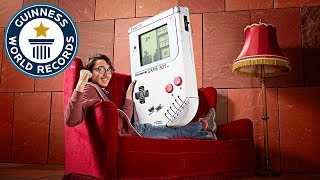 Largest Game Boy  Guinness World Records [upl. by Rorrys]