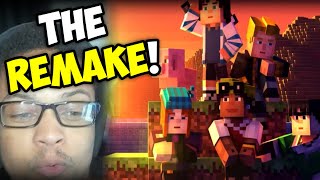 MINECRAFT STORY MODE The Remake  Teaser Trailer REACTION  BLOCK BY BLOCK [upl. by Fidel705]