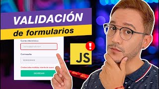 🔴 ¡Aprende a Validar Formularios con Javascript 🐱‍👤 [upl. by Eelimaj]