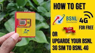 Upgrade your BSNL 3G Sim To 4G SIM 🌐  How to convert 3G SIM to BSNL 4G SIM at Home 📶 [upl. by Remat]