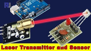 How to use Laser Transmitter and Laser sensor for Arduino [upl. by Krauss]