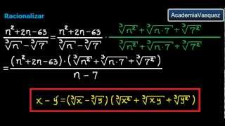 Racionalización Ejercicio 10 [upl. by Akimed]
