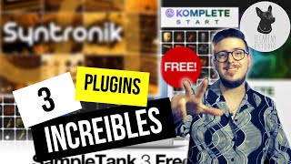 Mejores INSTRUMENTOS VIRTUALES VSTAAX Gratis😮  Komplete Start Syntronik y Sample Tank 3 [upl. by Larine408]