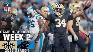 New Orleans Saints vs Carolina Panthers  2023 Week 2 Game Highlights [upl. by Drusie]